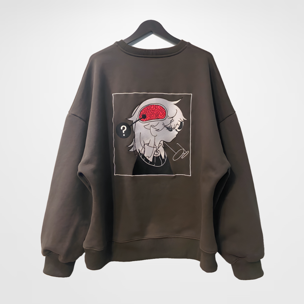 embroidered sweater, offscript girl, aira