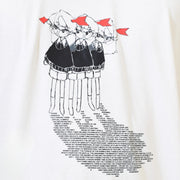 Illustration of three girls with red arrows on a white background with text.