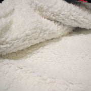 Close-up of white textured fabric